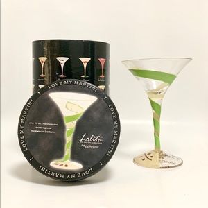 Lolita Designs 'Applrtini' Martini Glass